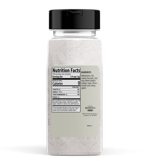 Unpretentious Salt and Vinegar Seasoning, 12 oz, Tangy & Strong Flavor, Chips & Dry Rubs, Seasoning Blend