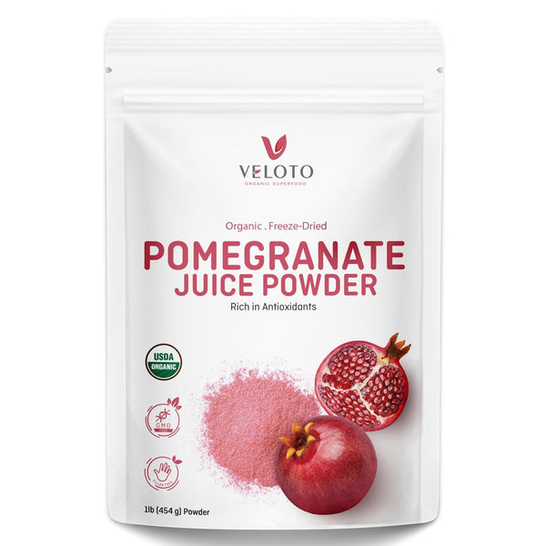 VELOTO Organic Pomegranate Juice Powder, Pure Pomegranate -Fruit Freeze Dried Powder, Natural Vitamin