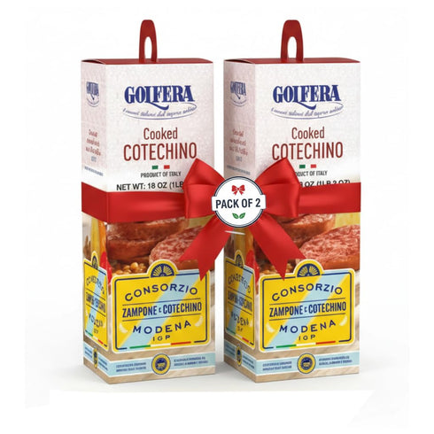 Golfera Cotechino Authentic Italian Pork Sausage, Charcuterie Meat, Pre-Cooked Breakfast Sausage Patties,