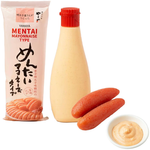 Japanese Mentai Mayonnaise 300g - Spicy Pollock Roe Flavor for Pasta, Toast,