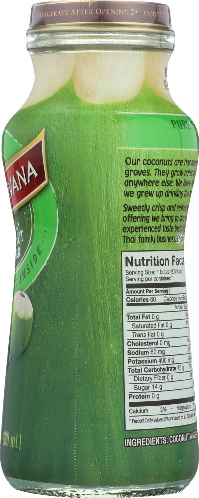 9.5 oz 2 Taste Nirvana Real Coconut Water -- fl - pc