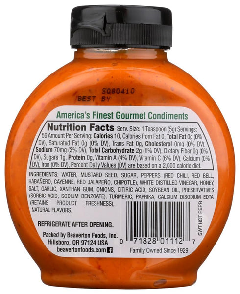10oz (Pack 2) Inglehoffer, Sweet Hot Pepper Mustard, Bottle