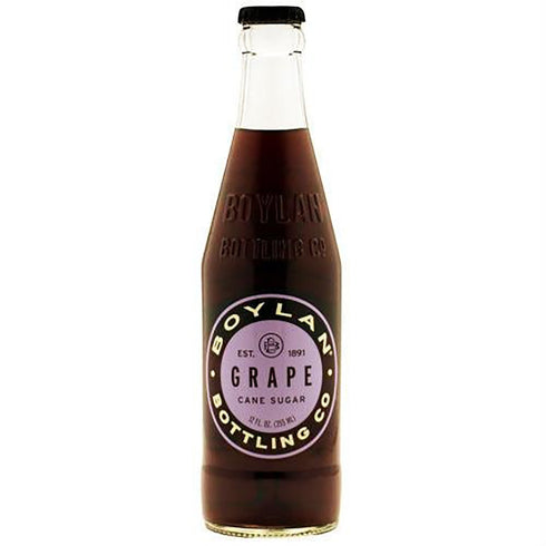 Boylan Grape Soda, 12 fl oz, 12 Count