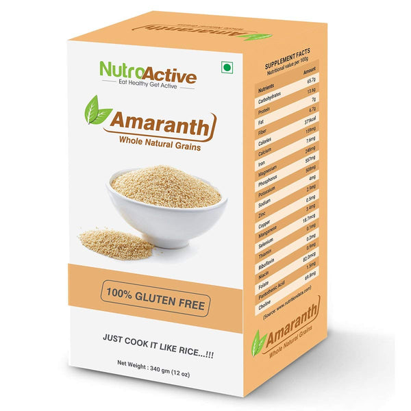 NWIL Amaranth Whole Natural Grains (Rajgira), Gluten Free 340 gm (Pack of 2)