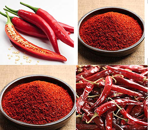 Korean Origin Dried Red Pepper Powder Gochugaru, Kimchi Spicy Chili Flakes, 100g (3.5oz)