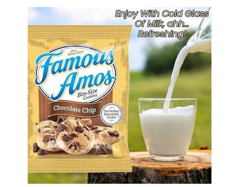 Generic 2 oz (42 Count) Chocolate Chip Cookies, Bite-Size, Individual Bags