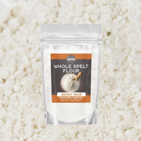 8 oz, Birch & Meadow Whole Spelt Flour, Ancient Grain, From Spelt Berries, Nutty Flavor