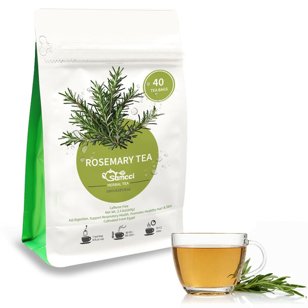 Samcci - Rosemary Tea, 40 Teabags, 1.5g/bag - Pure Dried Rosemary Leaves
