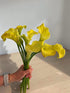 Cassiolina 10 Stems Fresh Calla Lily Flowers Elegant Long Stem Flower Bouquet for Vase Home Decor Wedding Party Floral
