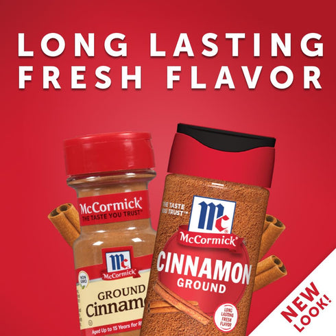 McCormick Ground Cinnamon, 2.37 oz (Pack of 6)