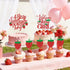 Red Glitter Berry Sweet Baby is on the Way Cake Topper - Strawberry Fruit Theme for Baby Shower & Gender Reveal