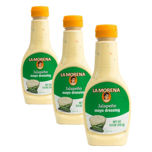 La Morena Jalapeo Mayo Dressing, Perfect for Sandwiches, Salads, and More, 8.8oz