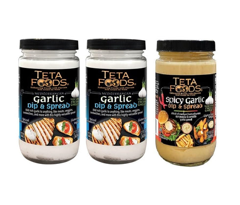 Teta Foods Assorted Selection of Middle Eastern Garlic Spread - Toum (2
