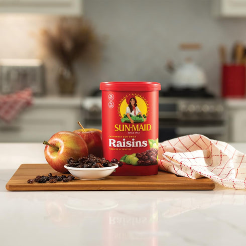 13 oz Sun-Maid California Sun-Dried Raisins - Resealable Canister - Dried Fruit for Healthy Snacks, School Lunches