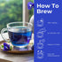 BLUE TEA - Butterfly Pea Flower Tea, 10 Tea Bags, Herbal, Caffeine Free, Plant Based, Super Anti-Oxidant
