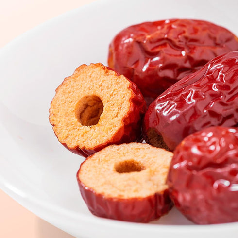 1.1lb/500g Mkostlich Jujube Date, Pitted Dates Bulk, Chinese Red Date, Large-size Jujubees, Sweet Dried Jujube Fruit
