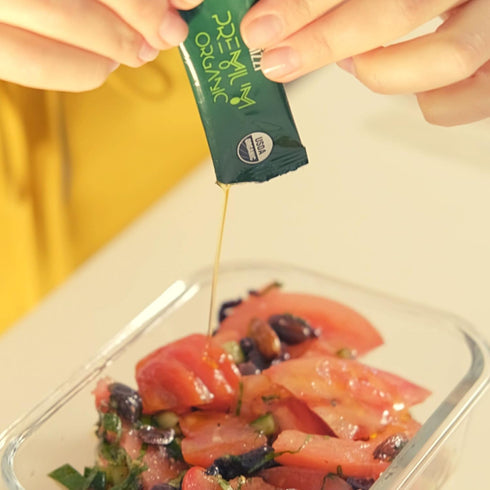 Packets 25 Packs (0.34 Oz Olive Oil - Olizzi Premium Organic Extra Virgin, New Harvest, Award Winning, Early Harvest