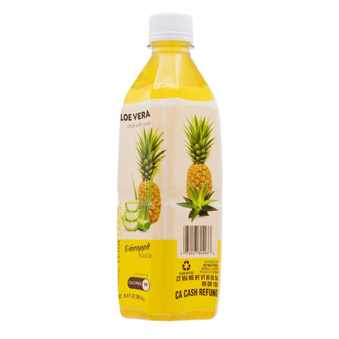 16.9 oz (Pack 12) Season Aloe Vera Drink with Pulp, Pineapple Flavor, fl