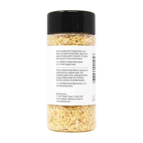 5.5 oz (Pack 2) Badia Chopped Onion, Convenient Flavorful Onion Flakes for Cooking & Seasoning