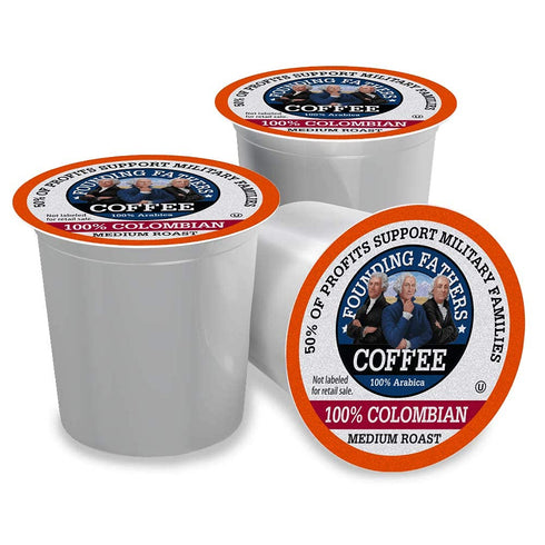 80 Count 2.0) Founding Fathers Coffee, Colombian Single Serve (Compatible with Keurig