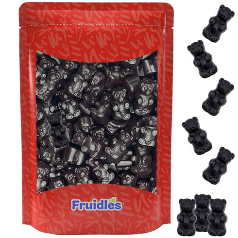 Fruidles Black Bear JuJu, Delicious Jelly Gummy Bear Candy, Fun and Festive