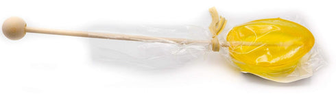 Sweet Stirs Pack 10 Original Flavored American Honey Spoons on Wooden Sticks Gift of (Lemon)