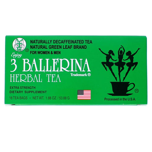 3 Ballerina Tea Extra Strength 36 Count, 18 Tea Bags, (Pack of 2)