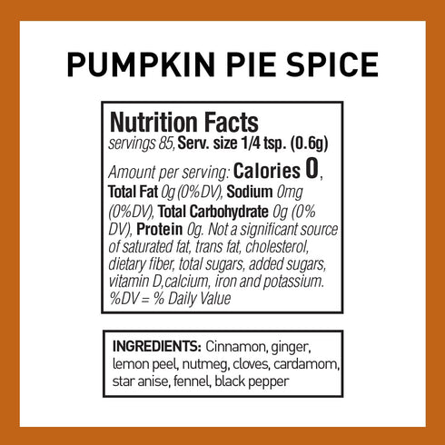 1.8-Ounce (Pack 6) The Spice Hunter Pumpkin Pie Spice Blend, Jars
