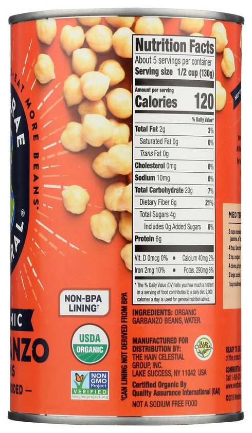 Beans-25 Oz-2 Pack Westbrae Organic Garbanzo