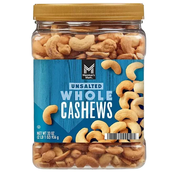 Generic Unsalted Whole Cashews, 33 oz (33 ounce (1 pack))