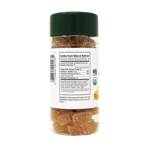 10 oz Badia Organic Crystallized Ginger, - Sweet & Spicy, Perfect for Baked Goods, Desserts, Sauces and Teas