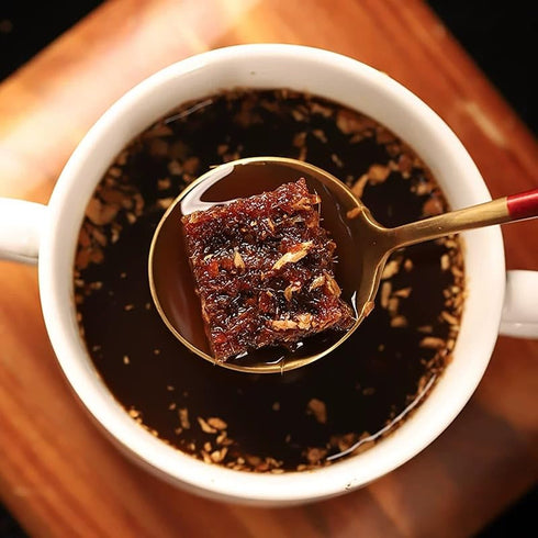 WEIJUEJIYI 12.34oz Ginger Brown Sugar Block Pure Hand-made Brown Sugar, Gluten-Free, Zero Addition