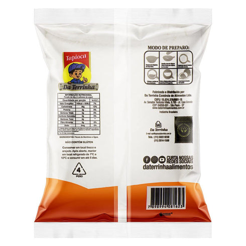 Da Terrinha 17.6oz 500g Tapioca Flour | Goma Pronta para Tapioca