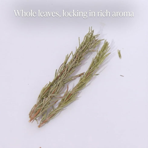 MOCKRAND 1.24oz(35.0g), Dried Whole Rosemary Sprigs, Grade Dried Rosemary Sprigs for Baking & Beverages, Spices