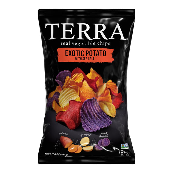 Terra Vegetable Chips, Exotic Potato Vegetable Chips with Sea Salt, 5 Oz