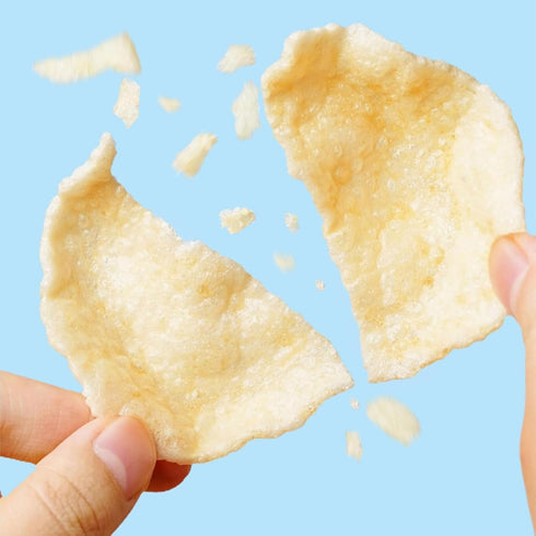 WFJYMYQ (6.35 oz 180g /Pack 3) Prawn Crackers,Uncooked Prawn Chips Colored Shrimp Chips Snack, Shrimp Crackers