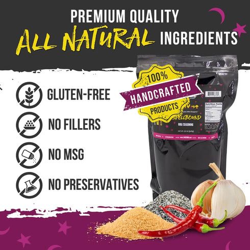 Spellbound 2 Lbs Lane's Pork Rub Seasoning, All-Natural BBQ Seasoning Rib Rub, Premium Butt Rub Seasoning & Sweet BBQ