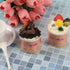2PCS Fake Fruit Cupcake Simulation Sprinkle Artificial Food Cake Mixed Model Kitchen Decoration