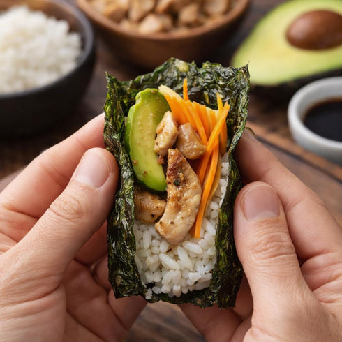 Generic (20 Seaweed Organic Roasted Sesame Flavor Nori Sheets - Vegan Gluten Free Kosher Sea Weed Snack - Crispy Plant