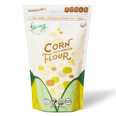 (14 oz) Packaging Yellow Corn Flour - Vegan, Non-GMO, Made In USA, Gluten-Free - Cornflour for Mexican Dishes, Bread