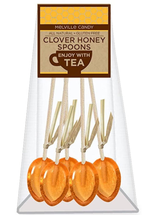 Melville Candy All Natural Honey Spoons Clover Honey Spoons & Lollipops on