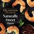 Generic 16 oz, Pack 1, Frozen, Black Tiger Jumbo Shrimp, Raw, Peeled and Deveined, Tail-Off, of Perfect for Grilling