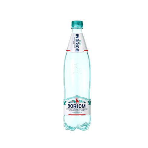 25.3 oz, 6 Pack BORJOMI Sparkling Natural Mineral Water, with Natural Gut-Healthy Minerals, Naturally Alkaline, Crispy