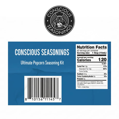 35oz, 32oz 10oz Ultimate Popcorn Seasoning Kit Popcorn Seasoning Salt Buttery Coconut Oil & Stainless Steel Shaker