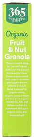 365 17 by Whole Foods Market, Organic Granola Fruit And Nut, Ounce