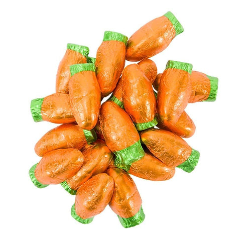 (2 The Dreidel Company Easter Carrots Chocolate, Multicolored Foil Wrapped Milk Chocolate In Easter Egg Gift-Box