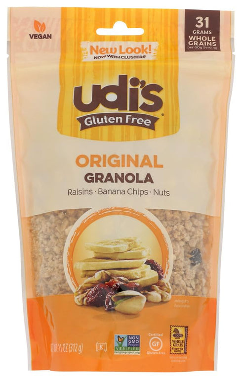 Udi's Gluten Free Granola, Original, 12-Ounce Pouches (Pack of 3)