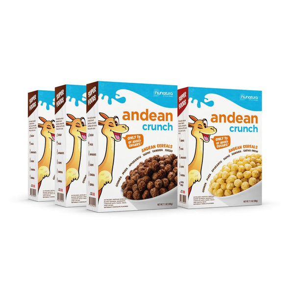 4 boxes of 6 superfoods extruded for a healthy cereal for everyday