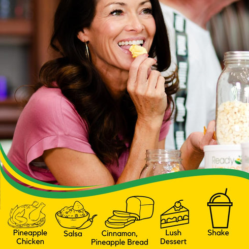 #10 30-Year Ready Harvest Freeze Dried Food - Pineapple Chunks | Emergency Storage | Whole Food | Can | Shelf Life |