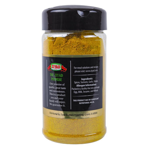 6 oz Ziyad Shaker Premium Mild Curry Powder, Flavorful Spices, No Additives, No Preservatives, No Salt, No MSG